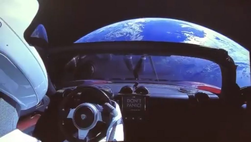 Elon Musk sends his private car towards Mars
